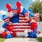131Pcs Fourth of July balloon, Red White Blue Balloon Arch Garland